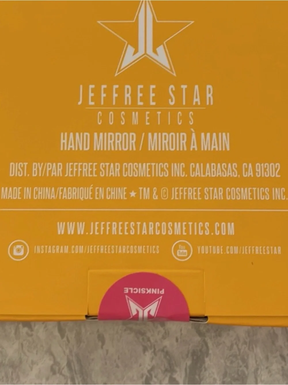 New Jeffree Star Creamsicle Pinksicle Mirror